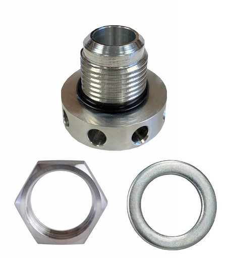 [GRN-280112] Granatelli 280112: 280112 Valve Cover Breather Insert, Billet -12AN Male