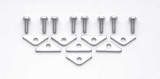 [MRG-9887] Mr Gasket 9887: Chrome Valve Cover Clamps Short Style
