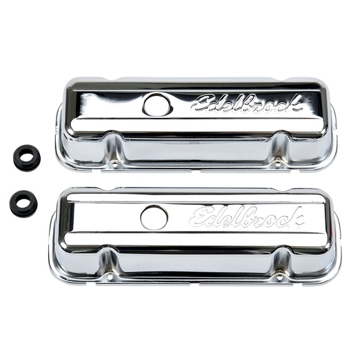 [EDL-4486] Edelbrock 4486: Signature Series Valve Covers 1977-Later Buick 3.8L/4.1L V6 (no baffle)