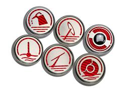 [AFT-043110-RD] American Car Craft Fluid Cap Covers