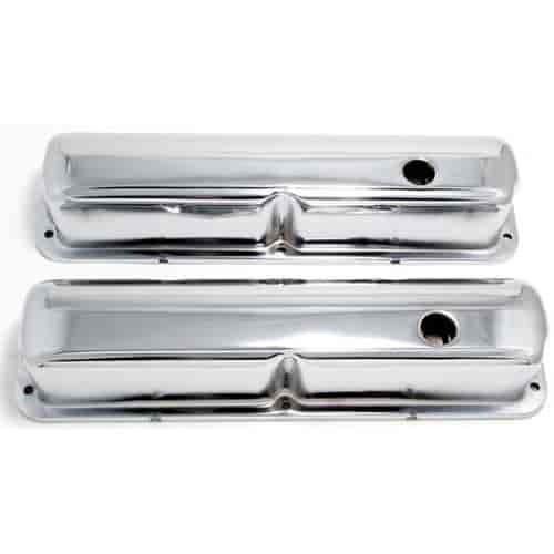[TRD-9296] Trans Dapt 9296: Chrome Plated Steel Valve Covers 1958-76 Ford 352, 390, 406, 427, 428 V8