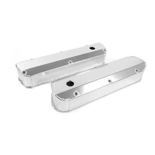 [TSN-JM8093-7CA] Top Street Performance JM8093-7CA: JM8093-7CA Valve Covers, Fab. Alum., Long Bolt w/ Holes SBF, Clear Anodized
