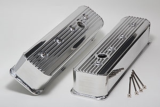 [HAM-1114] Hamburger's 1114: Fabricated Aluminum Valve Covers 1987-99 Small Block Chevy 305-350