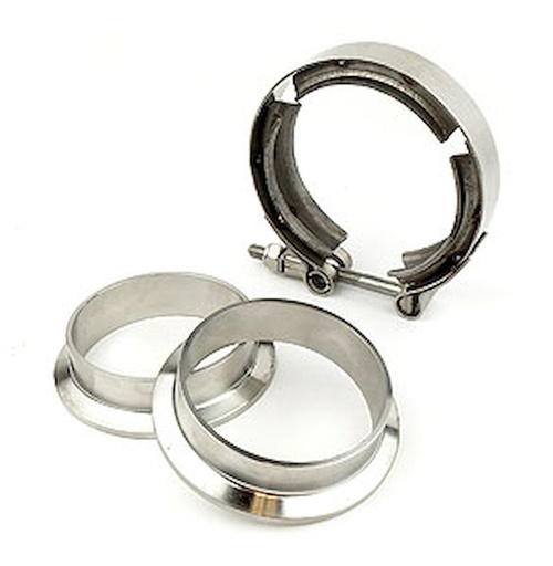 [PYE-HVB30] Pypes Performance Exhaust HVB30: Stainless V-Band Clamp Includes Flanges