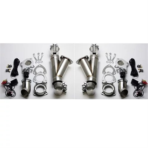 [GRN-302530K] Granatelli 302530K: 302530K Electronic Stainless Steel Exhaust Cutout System for 3 in. Dual Exhaust (Slip-Fit)