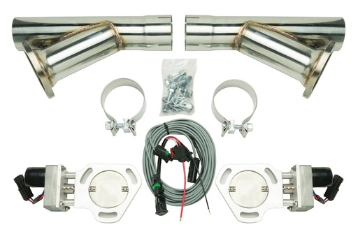 [PYE-HVE10K] Pypes Performance Exhaust HVE10K: Electrical Exhaust Cutout Kit Dual Exhaust