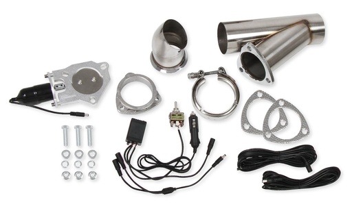 [HOK-11057HKR] Hooker Headers 11057HKR: Street Tease Single Electric Exhaust Cut-Out Kit