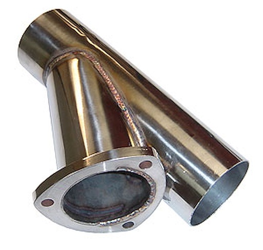 [PYE-YVX10S] Pypes Performance Exhaust YVX10S: Y-Cutout 2.5" Diameter Pipe