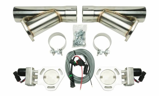 [PYE-HVE10K3] Pypes Performance Exhaust HVE10K3: Dual Y Exhaust Electric Dump Cutout