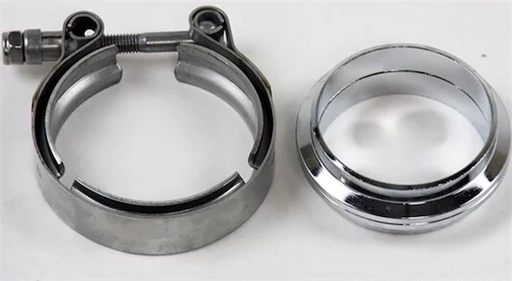 [GRN-308540-M] Granatelli 308540-M: 308540-M Mating Flat Flanges, 4.0 in. [102mm.], Mild Steel, Includes V-Band Clamp