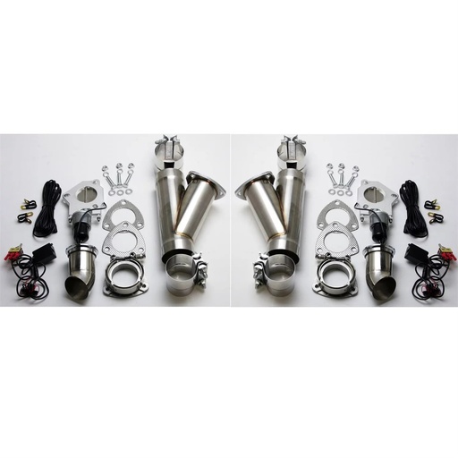 [GRN-302540K] Granatelli 302540K: 302540K Electronic Stainless Steel Exhaust Cutout System for 4 in. Dual Exhaust (Slip-Fit)
