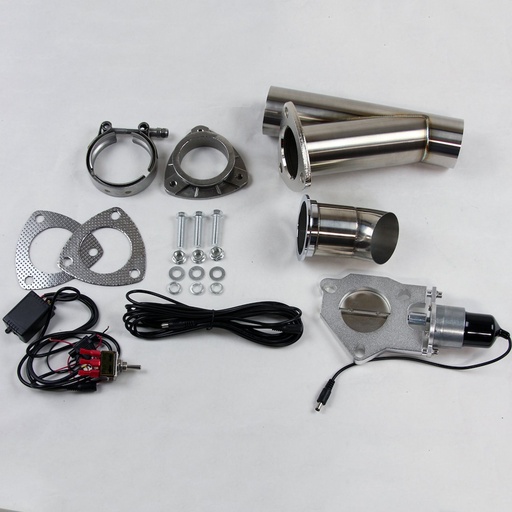 [GRN-307525] Granatelli 307525: 307525 Electronic Exhaust Cutout Kit, 2.5 in. (63 mm), Stainless Steel