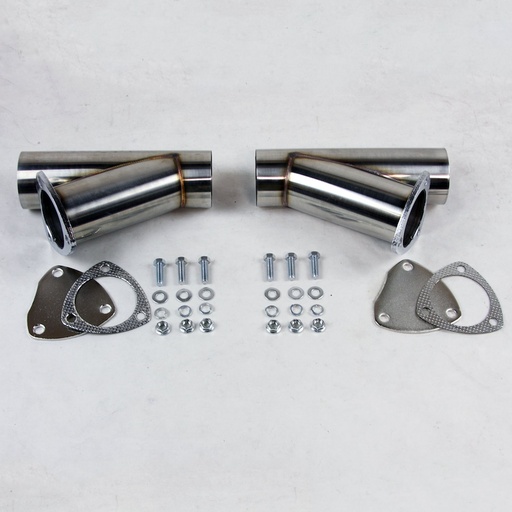 [GRN-306525D] Granatelli 306525D: 306525D Manual Exhaust Cutout Kit, 2.5 in. (63 mm), Stainless Steel, Set Of 2