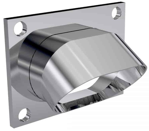 [QTP-11339] Quick Time Performance 11339: Low-Profile Oval Exhaust Turndown 3 in. Diameter