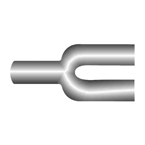 [IMM-320453CB] Cherry Bomb 320453CB: Inlet Dia. 2 1/2 O.D. outlet dia. 2 1/2 O.D. 14 leg length A 5 leg length B 4 1/2 centerline radius