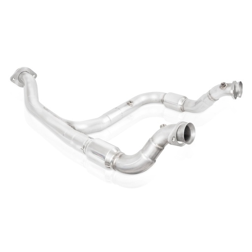 [STW-FT15ECODPCAT] Stainless Works FT15ECODPCAT: FT15ECODPCAT Exhaust System Kit, 2015-2020 Ford F150 1/2 Ton Ecoboost 2.7L, Catted Downpipe Factory Connect