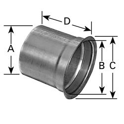 [APH-9714] AP Exhaust Pipe Flared Adapters