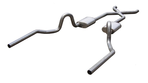 [PYE-SGA13R] Pypes Performance Exhaust SGA13R: Race-Pro Crossmember-Back Exhaust System 1964-72 GM A Body
