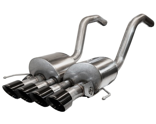 [CSE-14777BLK] Corsa 14777BLK: Active Valve (NPP) Axle-Back Exhaust System 2015-2019 Chevrolet Corvette C7 Z06 6.2L V8 - Quad Black Tips