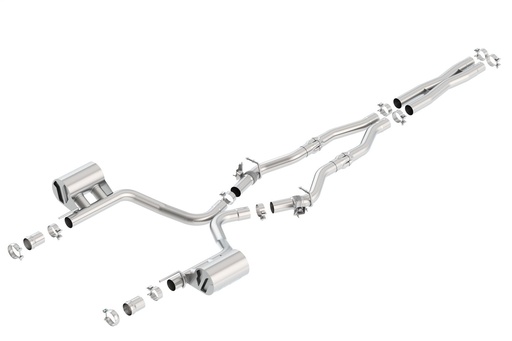 [BOR-140714] Borla 140714: 140714 ATAK Cat-Back Exhaust System for 2016–2023 Dodge Challenger R/T 5.7L V8 with MDS