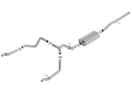 [BOR-140767] Borla 140767: 140767 Touring Cat-Back Exhaust System Fits Select Chevrolet Silverado 1500, GMC Sierra 1500 5.3L V8