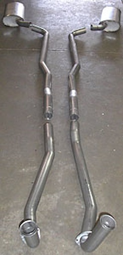 [STW-V6413100S] Stainless Works V6413100S: V6413100S Manifold-Back Exhaust System 1964-67 SB Corvette