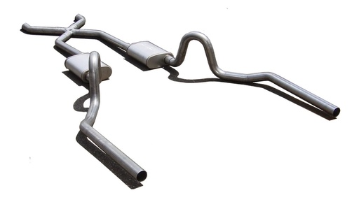 [PYE-SGA10R] Pypes Performance Exhaust SGA10R: SGA10R Race-Pro Crossmember-Back Exhaust System for 1964-1972 GM A Body