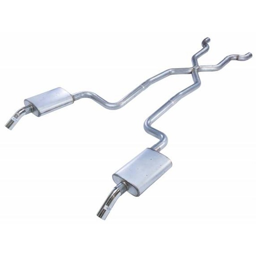 [PYE-SCC10R] Pypes Performance Exhaust SCC10R: Race-Pro Crossmember-Back Exhaust System 1975-80 C3 Corvette