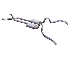 [PYE-SGN10R] Pypes Performance Exhaust SGN10R: Race-Pro Crossmember-Back Exhaust System 1962-67 Nova/Chevy II