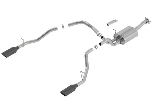 [BOR-140758BC] Borla 140758BC: Cat-Back Exhaust System 2019 Ram 1500 5.7L 2WD/4WD - Black Tips - "Touring" Muffler