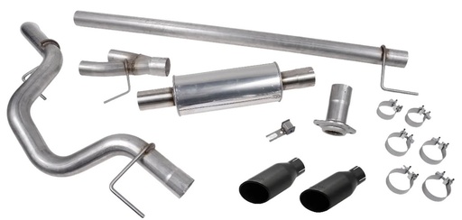 [RSP-422266-BLK] Roush Performance 422266-BLK: 422266-BLK Cat-Back Exhaust System Fits Select Ford F-150 5.0L [Side-Exit, Black Tips]