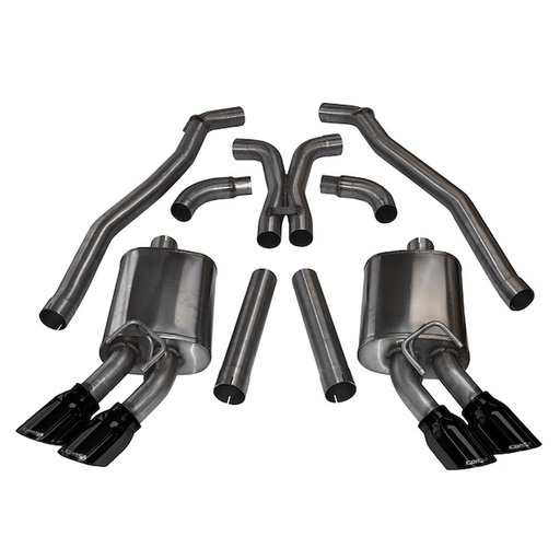 [CSE-14971BLK] Corsa 14971BLK: Sport Cat-Back Exhaust System 2012-2015 Chevy Camaro ZL1 Coupe 6.2L