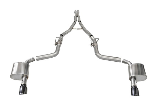 [CSE-21072BLK] Corsa 21072BLK: Active Valve (NPP) Cat-Back Exhaust System Fits Select Dodge Challenger 6.2L, 6.4L - Single Black Tips
