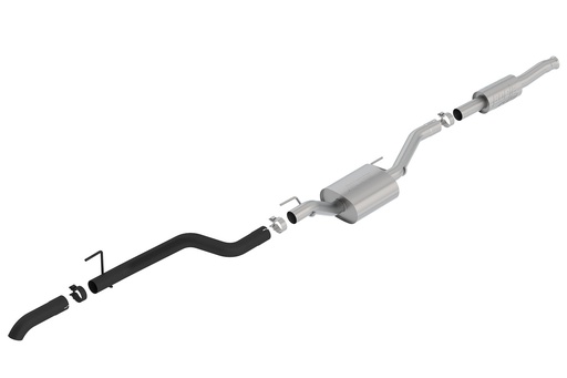 [BOR-140810CB] Borla 140810CB: Cat-Back "Climber" Exhaust System Jeep Gladiator JT 3.6L V6 4WD Crew Cab - "ATAK" Muffler - Black Turndown Tip