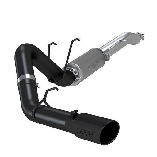 [MBR-S5247BLK] MBRP S5247BLK: 4" CAT BACK SINGLE BLACK