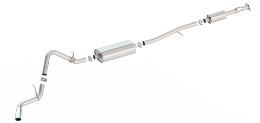 [BOR-140800] Borla 140800: 140800 S-Type Cat-Back Exhaust System Fits Select Silverado 1500, Sierra 1500 2.7L Turbo