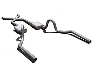 [PYE-SGA12R] Pypes Performance Exhaust SGA12R: Race-Pro Crossmember-Back Exhaust System 1970-71 GTO