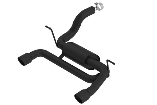 [BOR-11963CB] Borla 11963CB: Axle-Back Exhaust System Fits 2018-2019 Jeep Wrangler JL/ JLU 2.0L - "S-Type" Muffler - Black Tips