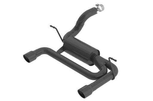 [BOR-11956CB] Borla 11956CB: Axle-Back Exhaust System With S-Type Muffler for 2018 Jeep Wrangler JL/JLU 3.6L V6 - Black Tips