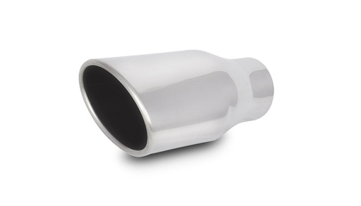[VPE-1406] Vibrant Performance 1406: 4.5" x 3" Oval Stainless Steel Exhaust Tip Single Wall