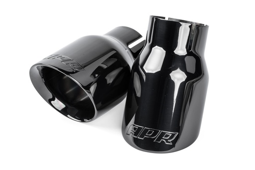 [AXR-TPK0008] APR TPK0008: Double-Walled 3.5" Slash-Cut Tips (Diamond Black) - Set of 2